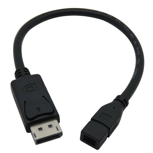 Адаптер-переходник MyPads DisplayPort (м) - Mini DisplayPort (f) для передачи аудио-видео сигнала черный адаптер переходник mypads displayport м mini displayport f для передачи аудио видео сигнала черный