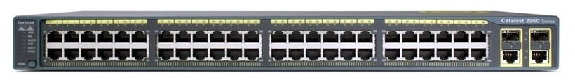 Cisco Сетевое оборудование WS-C2960R+48PST-L Catalyst2960Plus 48 10 100 PoE+2 1000BT+2SFP LAN Base,Russia