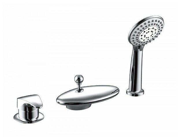 Встраиваемый смеситель на 3 отверстия Bravat Niagara