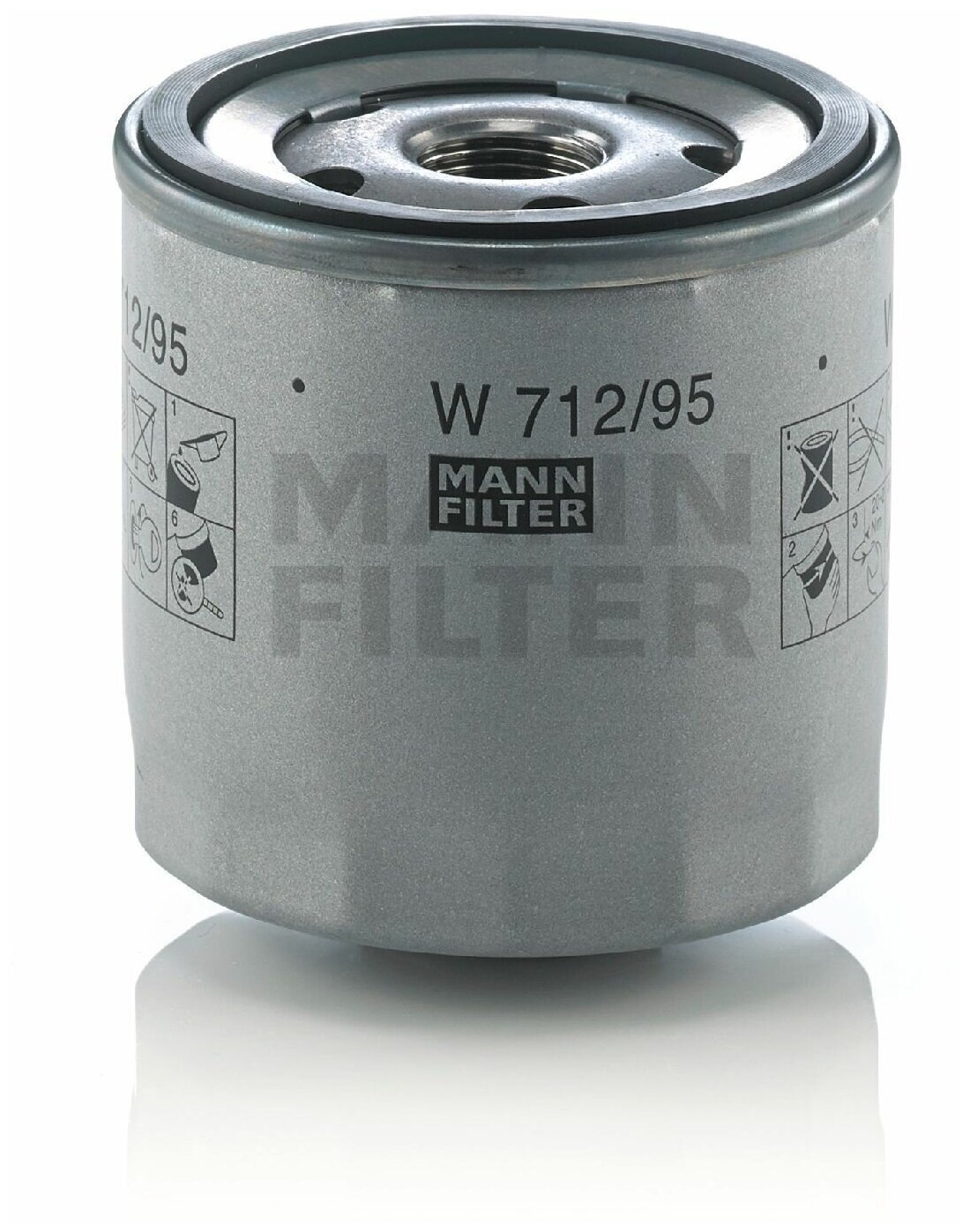 MANN-FILTER W 712/95 Фильтр масл. VAG 1.0-1.4 11-