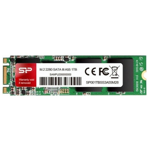 SSD M2 Silicon Power 512GB A55 SATA3 до 560530 Мбит с 3D TLC 22x80 мм 384900₽