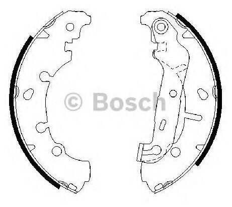 BOSCH колодки тормозные барабанные 0986487599