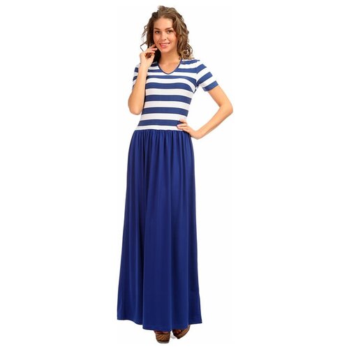 Длинное летнее платье Морячка Mondigo (6500, синий, размер: 42) синего цвета