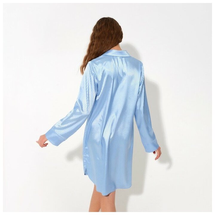 Сорочка женская MINAKU: Light touch цвет голубой, р-р 48 - фотография № 17