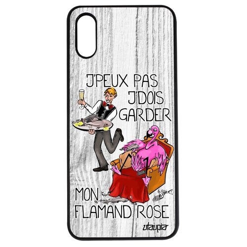 фото Защитный чехол на мобильный // xiaomi redmi 9a // "не могу - у меня фламинго!" анекдот принт, utaupia, голубой