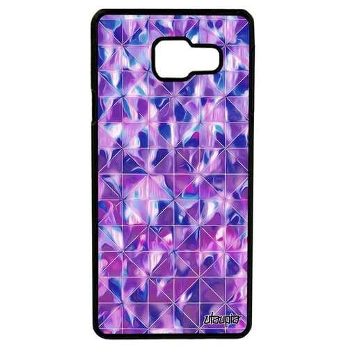 фото Модный чехол для мобильного // galaxy a3 2016 // "плиточный мотив" орнамент треугольник, utaupia, фиолетовый