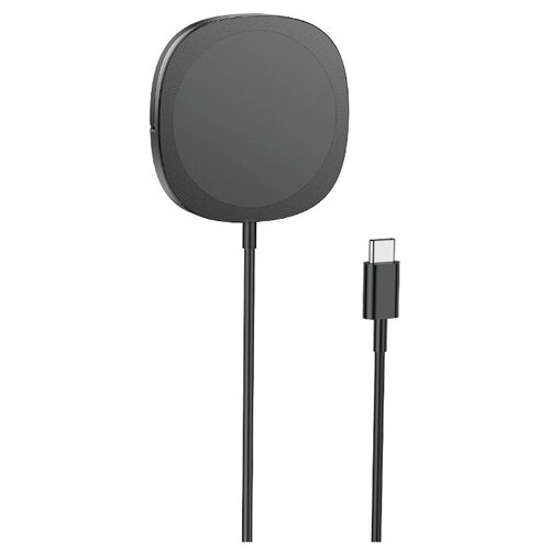 фото Сетевое зарядное устройство hoco cw35 беспроводное core magnetic holder wireless fast charger черное