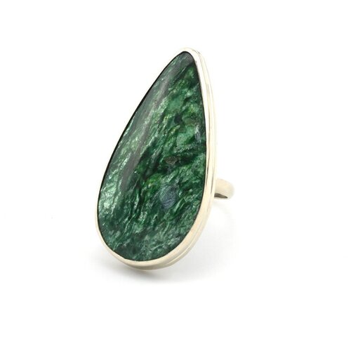 Кольцо Радуга Камня, фуксит, размер 18, зеленый кольцо фуксит размер 17 зеленый