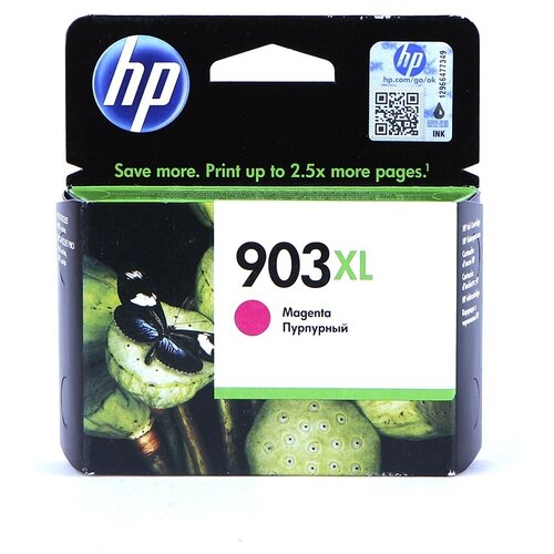 Картридж струйный HP 903XL T6M07AE. пурпурный (825 страниц) для HP OJP 6950/6960/6970 картридж hp t6m07ae 825 стр пурпурный