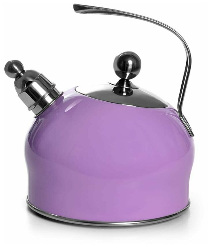 5963 FISSMAN Чайник для кипячения воды PALOMA 2,5л, цвет сиреневый (нерж.сталь)