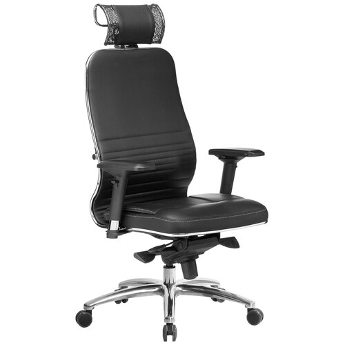 Компьютерное кресло Метта Samurai KL-3.04 для руководителя, обивка: экокожа, цвет: черный