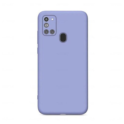 Накладка для Samsung Galaxy A21S Silicone cover лаванда