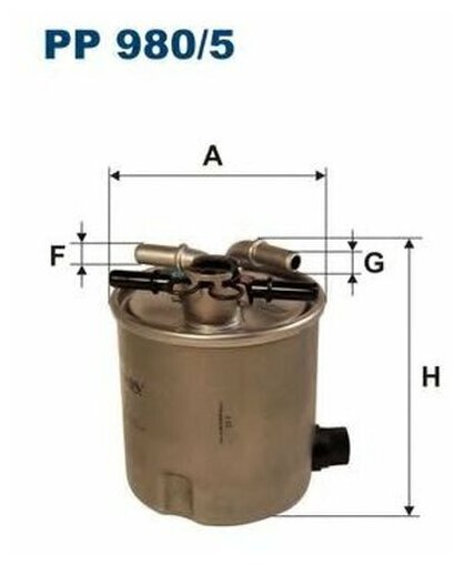 FILTRON PP9805 Фильтр топливный RENAULT - фотография № 6