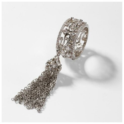 фото Кольцо "кисточки" слёзы, цвет белый в серебре, размер 19 6766211 . yandex market