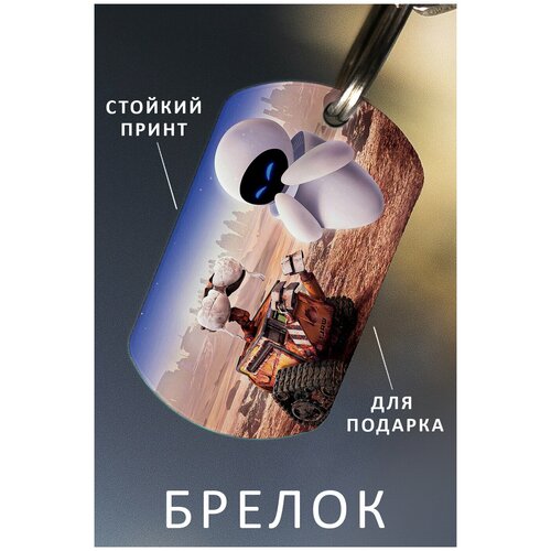 фото Брелок для ключей валли мужской женский аксессуар, брелок на ключи детский подарок ребенку сыну или дочке в виде жетона wall-e zhenya cloud