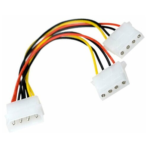 Exegate EX261530RUS Разветвитель питания IDE-устройств Molex (IDE) в 2*Molex (IDE), 15см exegate ex138935rus кабель питания 2xsata от разъема molex ide блока питания 15см exegate