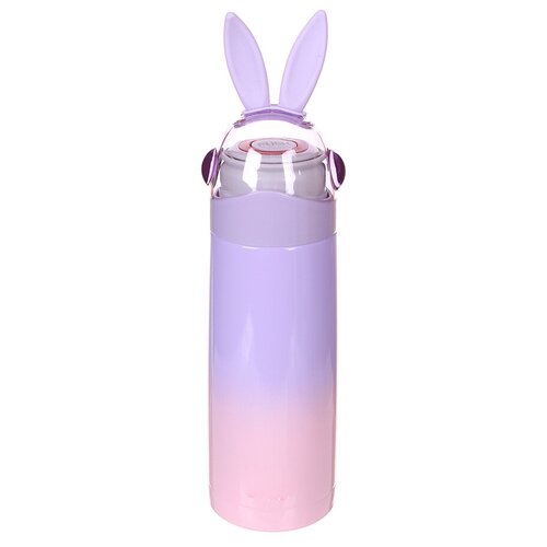 Термос счастливый кролик Happy Rabbit 350 мл VITTOVAR сиренево-розовый символ года