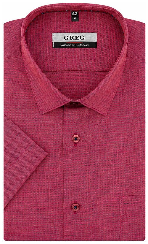 Рубашка GREG, размер 174-184/41, розовый