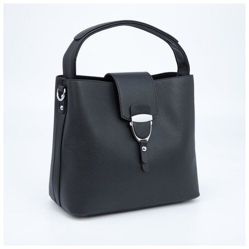 фото Тоут, отдел на молнии, наружный карман, регулируемый ремень, цвет черный noname