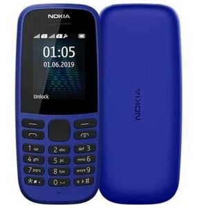 Фото Сотовый телефон Nokia 105 SS (2019) Blue 216057