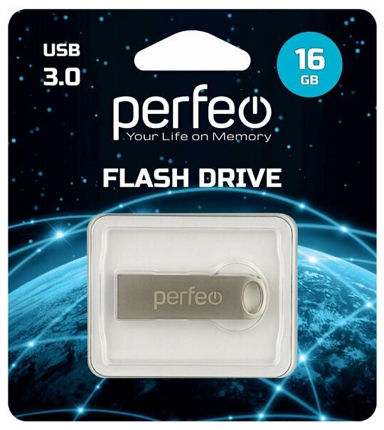 Флеш Perfeo USB 3.0 16GB M08 Metal Series