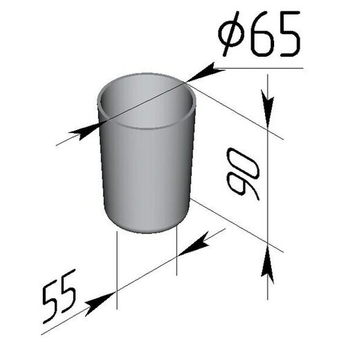 Форма для выпечки хлеба Ромовая баба 6.5х9 см (литой алюминий, Россия)