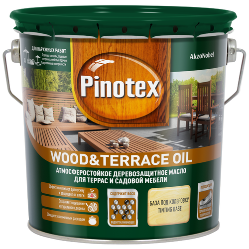 Масло для террас PINOTEX Wood&Terrace Oil 2,7 л