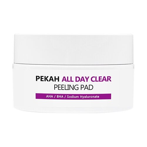 Pekah~Очищающие и отшелушивающие диски с AHA и BHA-кислотами~All Day Clear Peeling Pad