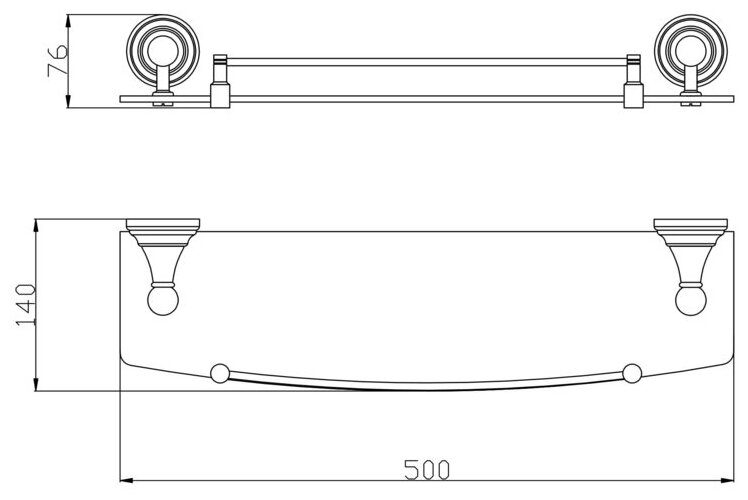 Полка Rav Slezak Morava MKA0900/50 - фото №3