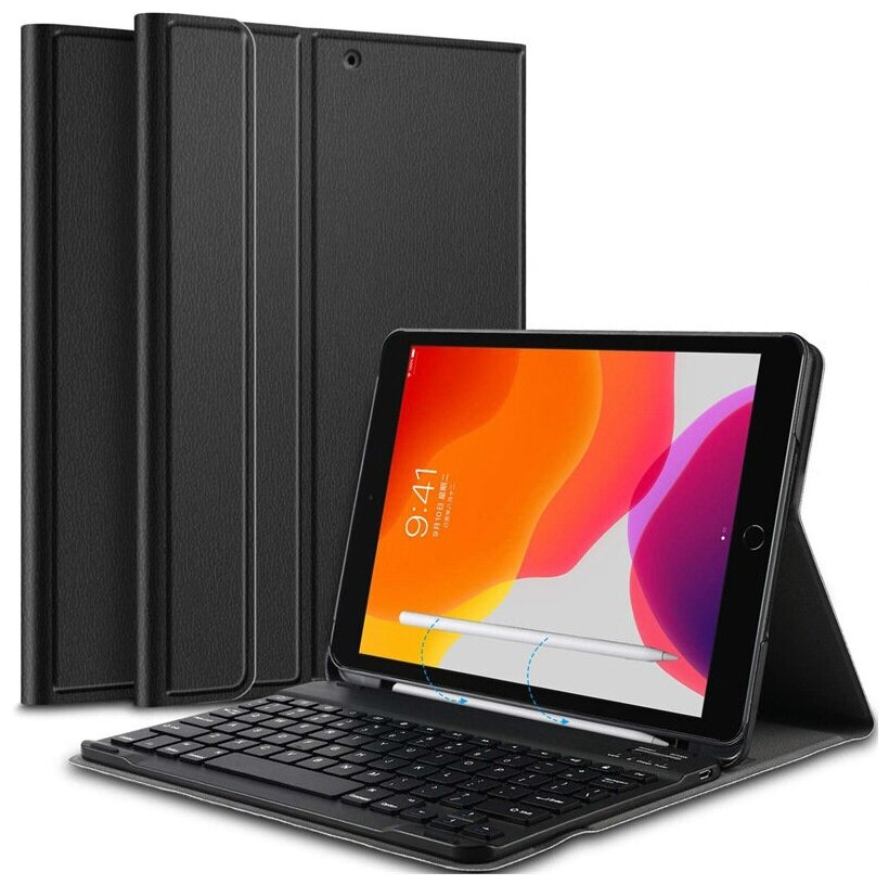 Чехол-клавиатура MyPads для Samsung Galaxy Tab S6 Lite 10.4 SM-P610 / P615 / S6 Lite 2022 Edition (SM-P613) съёмная беспроводная Bluetooth-клавиату.