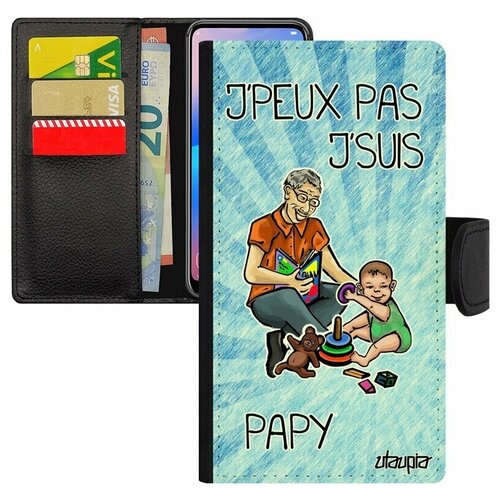 фото Чехол книжка на мобильный iphone 8, "не могу - стал дедом!" шутка дед utaupia