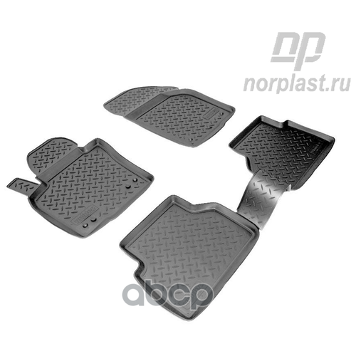 NORPLAST NPLPO9550 Коврики в салон полиуретан NORPLAST VW Tiguan 08-11 черный комплект NPL-Po-95-50