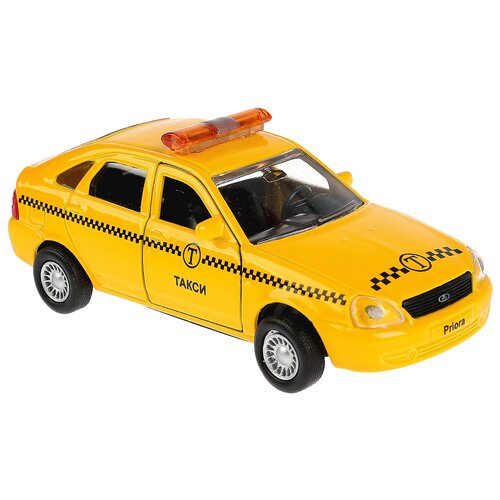 Легковой автомобиль ТЕХНОПАРК Lada Priora хэтчбек SB-18-22-LP(T)WB 1:35, 12 см, желтый легковой автомобиль технопарк lada priora такси ct12 440 5 1 43 19 см желтый
