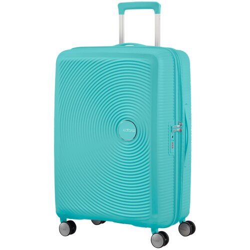 Чемодан на колесах American Tourister Soundbox, 67 см, бирюзовый