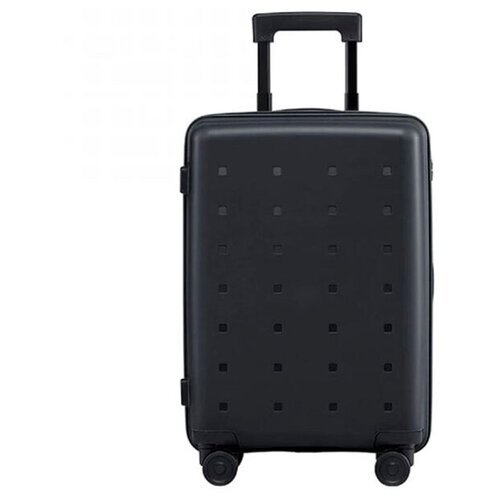 чемодан polar пластик abs пластик износостойкий рифленая поверхность опорные ножки на боковой стенке 37 л размер s синий Чемодан Xiaomi 42.92 CN, 65 л, размер M, черный