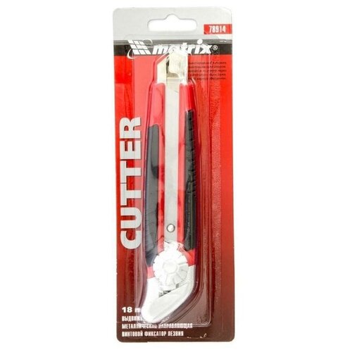 фото Нож универсальный matrix с винтовым фиксатором и метал. направляющими (ширина лезвия 18мм)