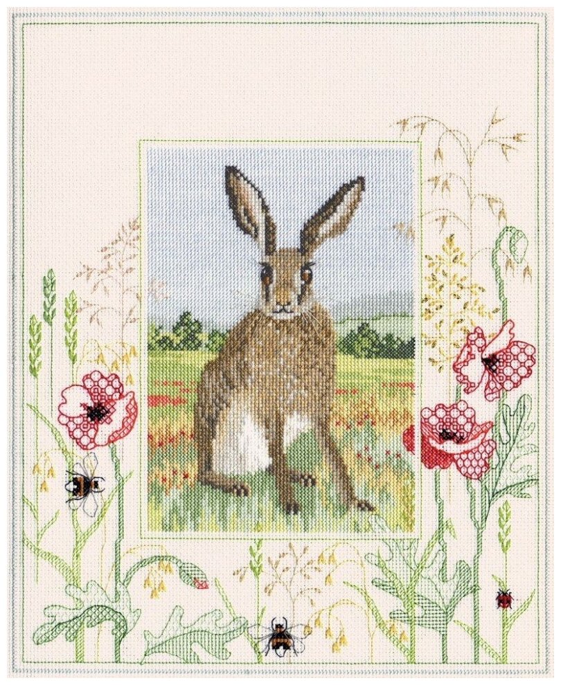 Hare #WIL5 Derwentwater Designs Набор для вышивания 26.9 x 34.2 см Счетный крест