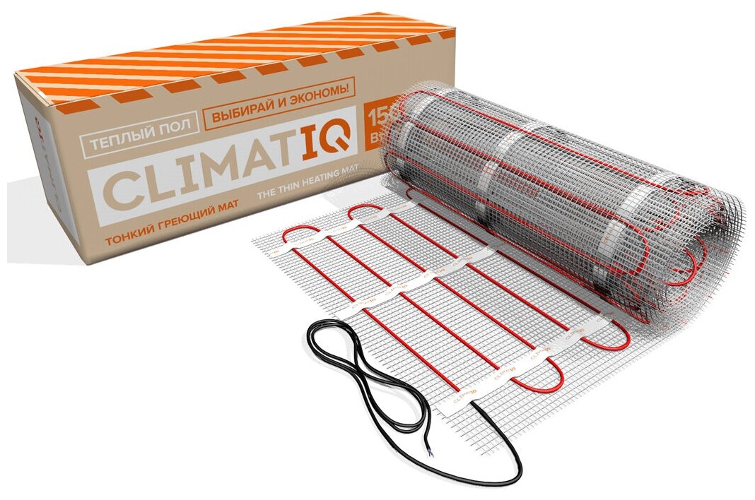 Теплый пол IQWATT CLIMATIQ MAT-2250 15 кв м(электрический нагревательный мат)