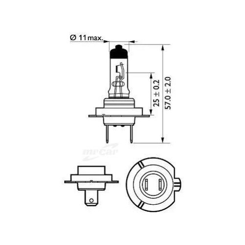 фото Philips 12972llecoc1 12972llecoc1_лампа h7 55w 12v px26d галогенная увелич. срок службы ecovision\