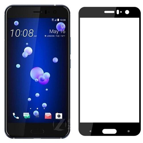 3D/ 5D защитное стекло MyPads для HTC U11 с закругленными краями которое полностью закрывает экран/ дисплей по краям с олеофобным покрытием