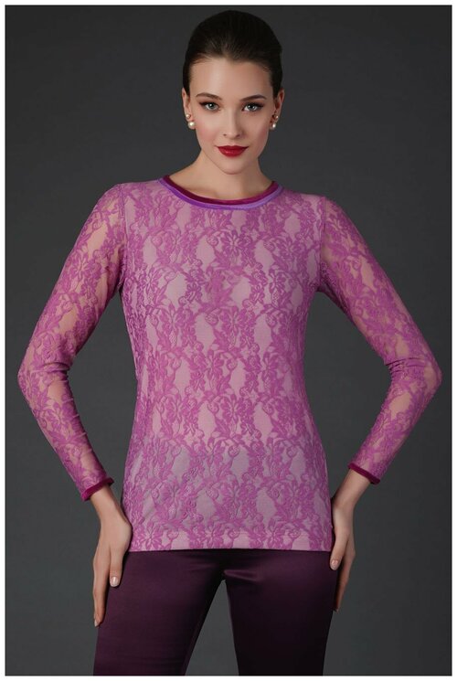 Блуза  Арт-Деко, размер 54, розовый