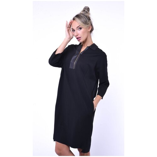фото Женское черное платье, размер 44 тамбовчанка