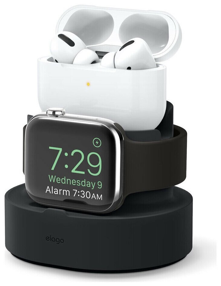 Док-станция Elago Mini Charging Hub для AirPods Pro/Apple Watch/iPhone, цвет Черный (EST-DUOPRO-BK)