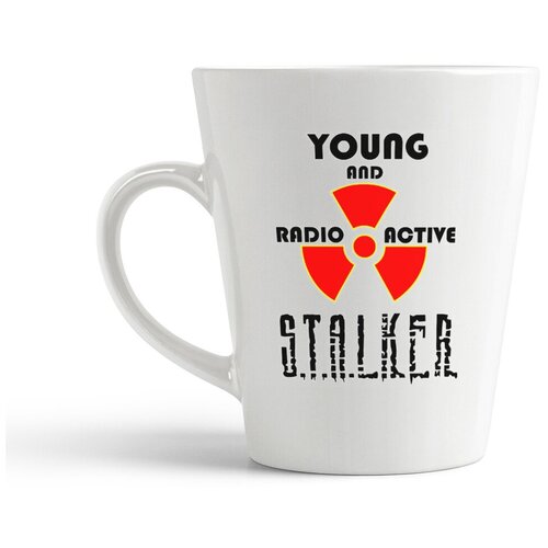 фото Кружка-латте coolpodarok "young and radio active stalker"
