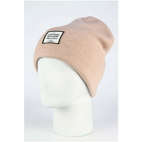 шапка с отворотом ferz беатрис цвет чёрный Шапка Ferz, размер UNI, бежевый, розовый