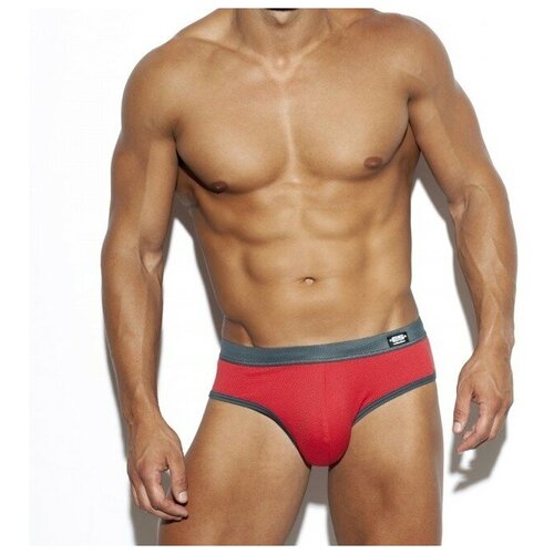 фото Плавки-брифы "spider swim brief - red" / es collection / красный / размер m