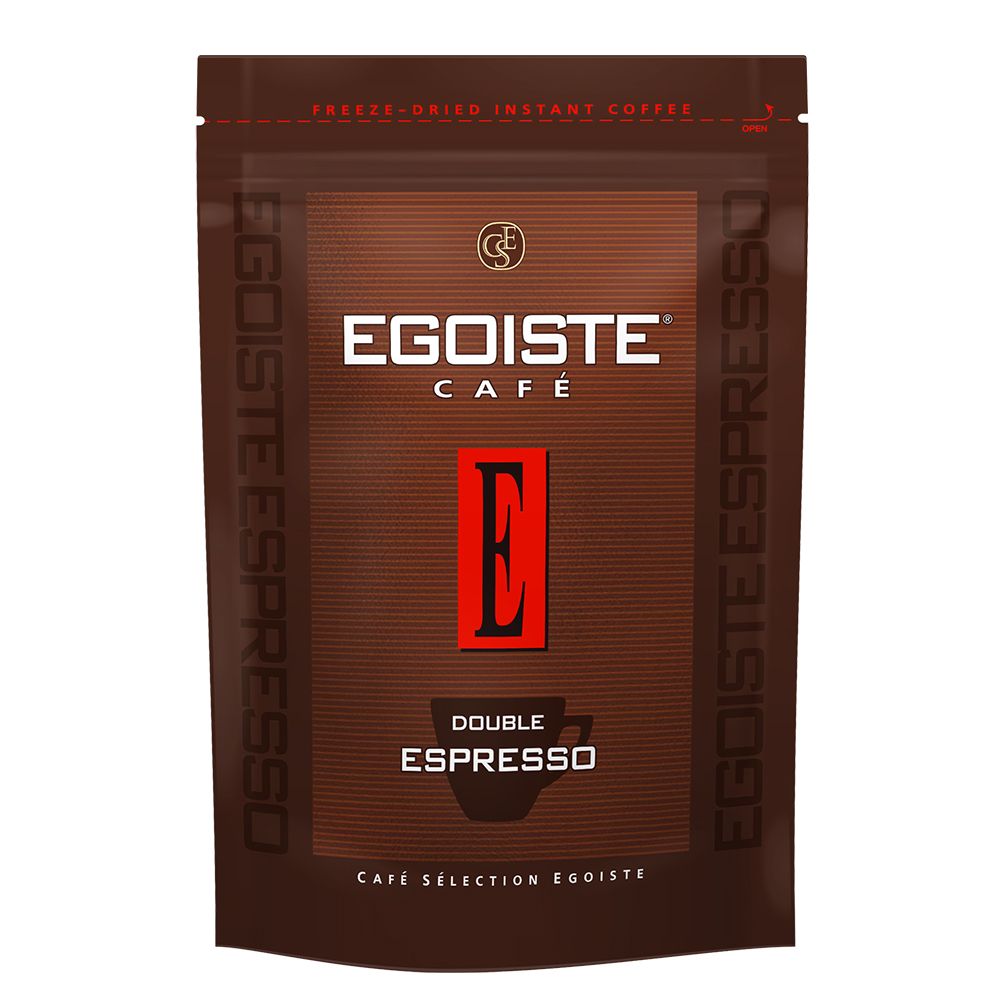 Кофе растворимый Egoiste Double Espresso сублимированный, пакет, 70 г