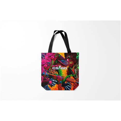 фото Сумка-шоппер / 40х40 см / геймерам / counter strike cs go burnettie