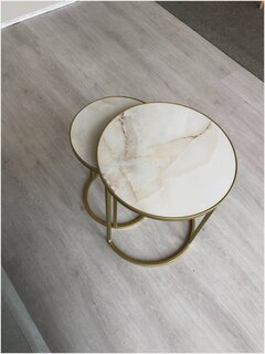 Изображение товара Журнальный стол LUCHI ONIX 45-35, керамогранит, круглый, минимализм