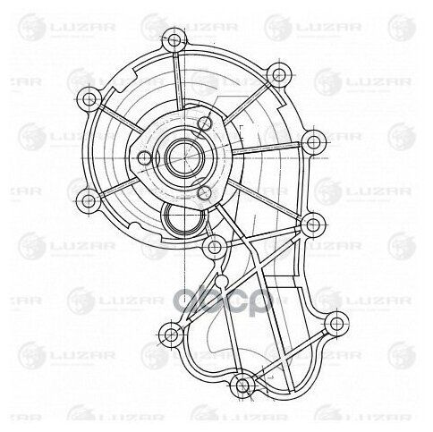 Насос Водяной Для А/М Vw Touareg (10-)/Audi Q7 (06-) 3.0d (Lwp 1830) Luzar арт. LWP1830